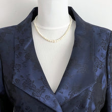 Load image into Gallery viewer, Antique 9ct Gold Cultured Pearl Necklace. Edwardian Graduated Pearl Collar Necklace, Hallmarked 1904. Real Pearl 16" Choker Necklace