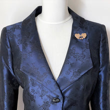 Cargar imagen en el visor de la galería, Antique Victorian Mizpah Brooch. Rose Gold Tone Double Heart Brooch With Photo Compartments. Antique Love Token Sweetheart Jewellery