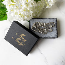 Cargar imagen en el visor de la galería, Antique Victorian Sterling Silver Necklace Chain. 45cm/17.5 Double Linked Belcher/Rolo Necklace Chain. Chunky Victorian Cable Chain Necklace