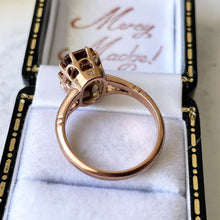 Carica l'immagine nel visualizzatore di Gallery, Antique Victorian 9ct Gold Scottish Citrine Ring. 4.50ct Baguette Cut Golden Brown Citrine Solitaire Ring. Rose Gold Scottish Cairngorm Ring