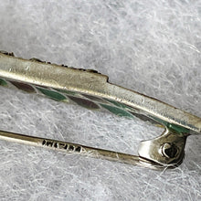 Load image into Gallery viewer, Art Deco Egyptian Revival Plique-à-jour Brooch. Antique German 935 Silver, Enamel, Carnelian & Ruby Horus Brooch. Falcon Bird Scarab Brooch