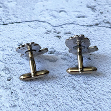 Carica l'immagine nel visualizzatore di Gallery, Ancient Greek God Adonis Gold & Silver Cufflinks. 8ct Gold, Sterling Silver Cufflinks, Hand-Made In Greece. Mens Vintage Jewelry Gift