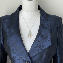 Carica l'immagine nel visualizzatore di Gallery, Antique Sterling Silver Canterbury Cross Pendant, Optional Chain. Edwardian Floral Engraved Celtic Cross Lady’s Fob, 1911 Hallmark