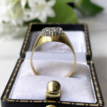 Carica l'immagine nel visualizzatore di Gallery, Vintage 18ct Gold Gemstone Set Signet Ring. Modernist White Spinel Dome Ring. Asian High Carat Yellow Gold Unisex Index/Pinky Finger Ring