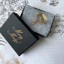 Carica l'immagine nel visualizzatore di Gallery, Victorian 9ct Gold, Lemon Citrine Spinner Fob. Antique Natural Citrine 3-Sided Spinner Pendant. Scottish Cairngorm Gemstone Pendant