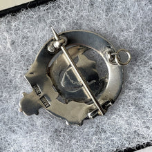 Carica l'immagine nel visualizzatore di Gallery, Vintage Scottish Silver Bonnet Badge Pendant. 1930s Medlock & Craik Inverness Provincial Silver Douglas Clan Bonnet Badge/Kilt/Lapel Pin