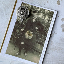 Carica l'immagine nel visualizzatore di Gallery, Vintage Scottish Silver Bonnet Badge Pendant. 1930s Medlock & Craik Inverness Provincial Silver Douglas Clan Bonnet Badge/Kilt/Lapel Pin