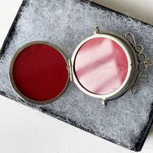 Carica l'immagine nel visualizzatore di Gallery, Vintage Victorian Style Silver Spinner Locket. Sterling Silver 2-Sided Round Spinning Pendant Locket. Antique Style Fob Pendant Locket