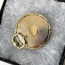 Carica l'immagine nel visualizzatore di Gallery, Antique Victorian 9ct Gold & Enamel Bee Mourning Locket Pendant. Georgian Engraved Embossed "In Memory Of" Pendant With Hair Compartment.