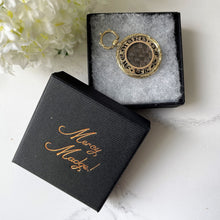 Carica l'immagine nel visualizzatore di Gallery, Antique Victorian 9ct Gold & Enamel Bee Mourning Locket Pendant. Georgian Engraved Embossed "In Memory Of" Pendant With Hair Compartment.