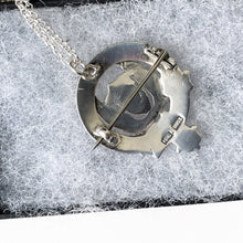 Carica l'immagine nel visualizzatore di Gallery, Vintage Scottish Silver Bonnet Badge Pendant. 1930s Medlock & Craik Inverness Provincial Silver Douglas Clan Bonnet Badge/Kilt/Lapel Pin