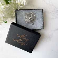 Carica l'immagine nel visualizzatore di Gallery, Vintage Scottish Silver Bonnet Badge Pendant. 1930s Medlock & Craik Inverness Provincial Silver Douglas Clan Bonnet Badge/Kilt/Lapel Pin