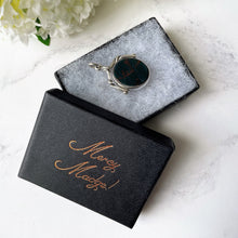 Carica l'immagine nel visualizzatore di Gallery, Antique Victorian Silver Spinner Fob Pendant. Scottish Bloodstone & Carnelian Watch Chain Fob Hallmarked 1887. Victorian Necklace Pendant.