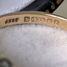 Carica l'immagine nel visualizzatore di Gallery, Vintage Blue Zircon Solitaire Ring, 9ct Gold. 1960s Retro 2-Carat Sky Blue Zircon Cocktail Ring. Art Deco Revivalist Engagement Ring.