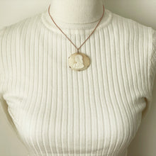Charger l'image dans la galerie, Antique 9ct Gold Cameo Pendant Of St. John. Georgian/Victorian Left Facing Biblical Male Cameo. Rose Gold Antique Religious Necklace Pendant