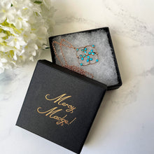 Carica l'immagine nel visualizzatore di Gallery, Victorian 9ct Gold, Turquoise and Pearl Gem Set Pendant. Antique Art Nouveau Rose Gold Quatrefoil Flower Pendant & Chain. .