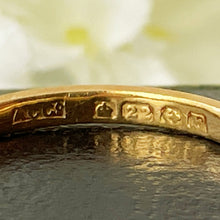 Carica l'immagine nel visualizzatore di Gallery, Art Deco 22ct Gold Wedding Ring. Antique English Yellow Gold Narrow Band Ring, Hallmarked AC Co., 1930. Unisex Stacking Ring Size S/9.25