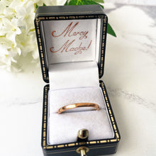 Carica l'immagine nel visualizzatore di Gallery, Art Deco 22ct Gold Wedding Ring. Antique English Yellow Gold Narrow Band Ring, Hallmarked AC Co., 1930. Unisex Stacking Ring Size S/9.25