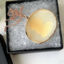 Load image into Gallery viewer, Antique 9ct Gold Cameo Pendant Of St. John. Georgian/Victorian Left Facing Biblical Male Cameo. Rose Gold Antique Religious Necklace Pendant
