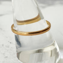 Carica l'immagine nel visualizzatore di Gallery, Art Deco 22ct Gold Wedding Ring. Antique English Yellow Gold Narrow Band Ring, Hallmarked AC Co., 1930. Unisex Stacking Ring Size S/9.25