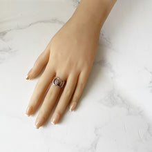 Carica l'immagine nel visualizzatore di Gallery, Antique English 9ct Rose Gold Buckle Ring, 1916. Edwardian Love Token/Sweetheart Ring. Floral Engraved Wide Band Ring Size UK N-1/2, US 7