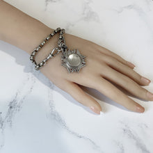 Carica l'immagine nel visualizzatore di Gallery, Victorian Silver Belcher Watch Chain & Cross Pattée Fob