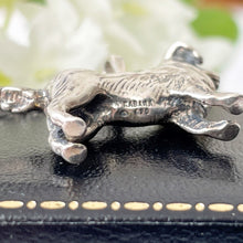 Carica l'immagine nel visualizzatore di Gallery, Vintage Sterling Silver Figural Dog Pendant Necklace. Spaniel/Retriever/Pointer/Gun Dog Pendant & Chain. Kabana 925 Silver Animal Pendant