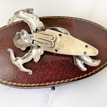 Carica l'immagine nel visualizzatore di Gallery, Vintage Art Deco Sterling Silver "Cupid" Dress Clip. 1930s Keim Of London Large Figural Brooch. Original Art Deco Jewelry