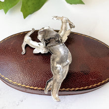 Carica l'immagine nel visualizzatore di Gallery, Vintage Art Deco Sterling Silver "Cupid" Dress Clip. 1930s Keim Of London Large Figural Brooch. Original Art Deco Jewelry