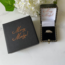 Carica l'immagine nel visualizzatore di Gallery, Vintage 1950 9ct Gold & Diamond Ring. Star Set 5-Stone Diamond Bypass Ring. Mid Century Engagement Ring. Vintage Stacking/Pinky Ring.