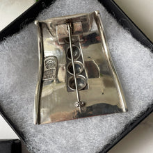 Carica l'immagine nel visualizzatore di Gallery, Vintage 1950s Modernist Sterling Silver Pendant By Margot de Taxco. Geometric Art Deco Design Statement Pendant. Old Taxco, Mexico Jewellery