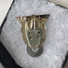 Carica l'immagine nel visualizzatore di Gallery, Art Deco Paste Diamond & Silver Dress Clip. Vintage 1930s Geometric Clip Brooch. Crystal Diamante Dress Clip. Antique Bridal Jewellery