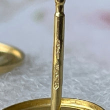 Carica l'immagine nel visualizzatore di Gallery, Vintage 18ct Yellow Gold Swallow Earrings. Victorian Revival Gold Drop Earrings. Love Token Earrings. Uno A Terre, Italy 18K Gold Earrings