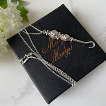 Carica l'immagine nel visualizzatore di Gallery, Antique Miniature Silver Button Hook Pendant, Optional Chain. Edwardian/Victorian Art Nouveau Sterling Silver Chatelaine Pendant, Dated 1902