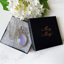 Carica l'immagine nel visualizzatore di Gallery, Antique Silver & 9ct Gold French Paste Sévigné Bow Locket. Superb Edwardian Hand-Cut Paste Diamond Pendant Necklace With Sevigne Brooch Top