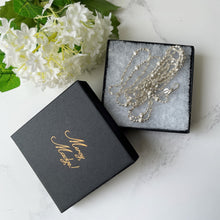 Carica l'immagine nel visualizzatore di Gallery, Vintage Sterling Silver Fancy Link Long Chain With Swivel Clip. Silver Guard Chain. Bead Chain Sautoir Necklace. 48" Long Layering Chain.