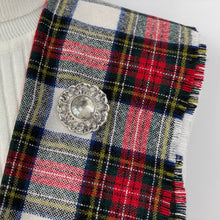 Carica l'immagine nel visualizzatore di Gallery, Victorian Scottish Citrine Silver Thistle Brooch. Antique Sterling Silver Cairngorm Gemstone Disc Brooch. Lemon Citrine Plaid/Tartan Brooch