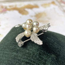 Carica l'immagine nel visualizzatore di Gallery, Vintage Mikimoto Pearl Cluster Starfish Brooch, Original Box. Sterling Silver Akoya Cultured Pearl Brooch. Modernist Saltwater Pearl Jewelry