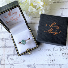 Carica l'immagine nel visualizzatore di Gallery, Antique Blue Zircon Solitaire 9ct Gold Ring. Edwardian/Art Deco 1.50ct Single Stone Engagement Ring. Sky Blue Zircon Ring, UK N, US 6.75