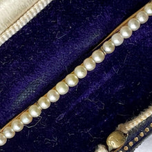 画像をギャラリービューアに読み込む, Antique 15ct Gold Seed Pearl Bar Brooch. Victorian/Edwardian Rose Gold Nappy Style Lapel Pin. Alternative Antique Stock/Tie/Cravat Pin