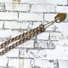 Cargar imagen en el visor de la galería, Vintage English 9ct Gold Curb Link Bracelet With Heart Padlock Clasp