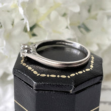 Charger l'image dans la galerie, Vintage 18ct White Gold 2.50ct Diamond Solitaire Engagement Ring. Classic Art Deco Style Coronet Set 1/4ct Diamond Ring, Size O UK/ 7.25 USA