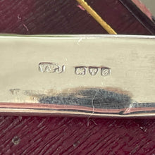 Lade das Bild in den Galerie-Viewer, Antique Sterling Silver Pencil Necklace. Edwardian Antique Flat Pencil Pendant Fob, Chester 1914. Pencil Jewelry, Writing Pendant & Chain