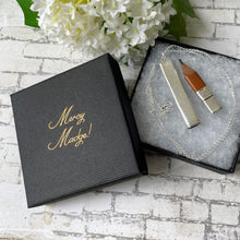 Lade das Bild in den Galerie-Viewer, Antique Sterling Silver Pencil Necklace. Edwardian Antique Flat Pencil Pendant Fob, Chester 1914. Pencil Jewelry, Writing Pendant & Chain