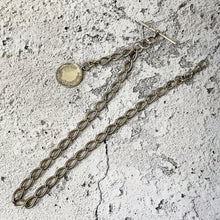 Lade das Bild in den Galerie-Viewer, Large Antique Silver Albert Watch Chain With Goldsmiths & Silversmiths Fob . Watch Chain Curb Link Necklace, Medal Pendant, T-Bar, Dog Clip