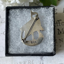 Lade das Bild in den Galerie-Viewer, Vintage Scottish Silver Viking Longship Brooch, Shetland Silvercraft 1970. Scandinavian Inspired Figural Lapel Pin. Celtic Silver Jewellery