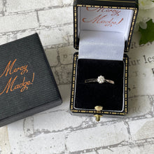 Charger l'image dans la galerie, Vintage 18ct White Gold 2.50ct Diamond Solitaire Engagement Ring. Classic Art Deco Style Coronet Set 1/4ct Diamond Ring, Size O UK/ 7.25 USA