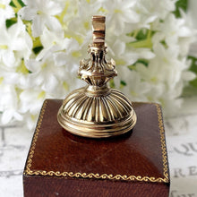 Carica l'immagine nel visualizzatore di Gallery, Antique 18ct Gold Carnelian Fob Seal Pendant with Coat of Arms. Georgian/Victorian Boar & Wolf "Suo Marte" Large Wax Seal Necklace Pendant