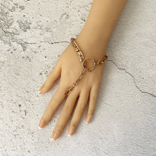 Carica l'immagine nel visualizzatore di Gallery, Antique 14ct Rolled Rose Gold Fancy Link Short Watch Chain. Edwardian Engraved Albertina, Dog Clip & Large Bolt Ring. Watch Chain Bracelet