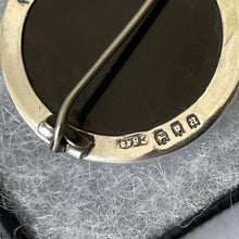 Cargar imagen en el visor de la galería, Antique Royal Army Medical Corps Silver Sweetheart Brooch, 1916 Hallmark. Edwardian Piqué Work Miniature Army Badge Pin. Love Token Jewelry